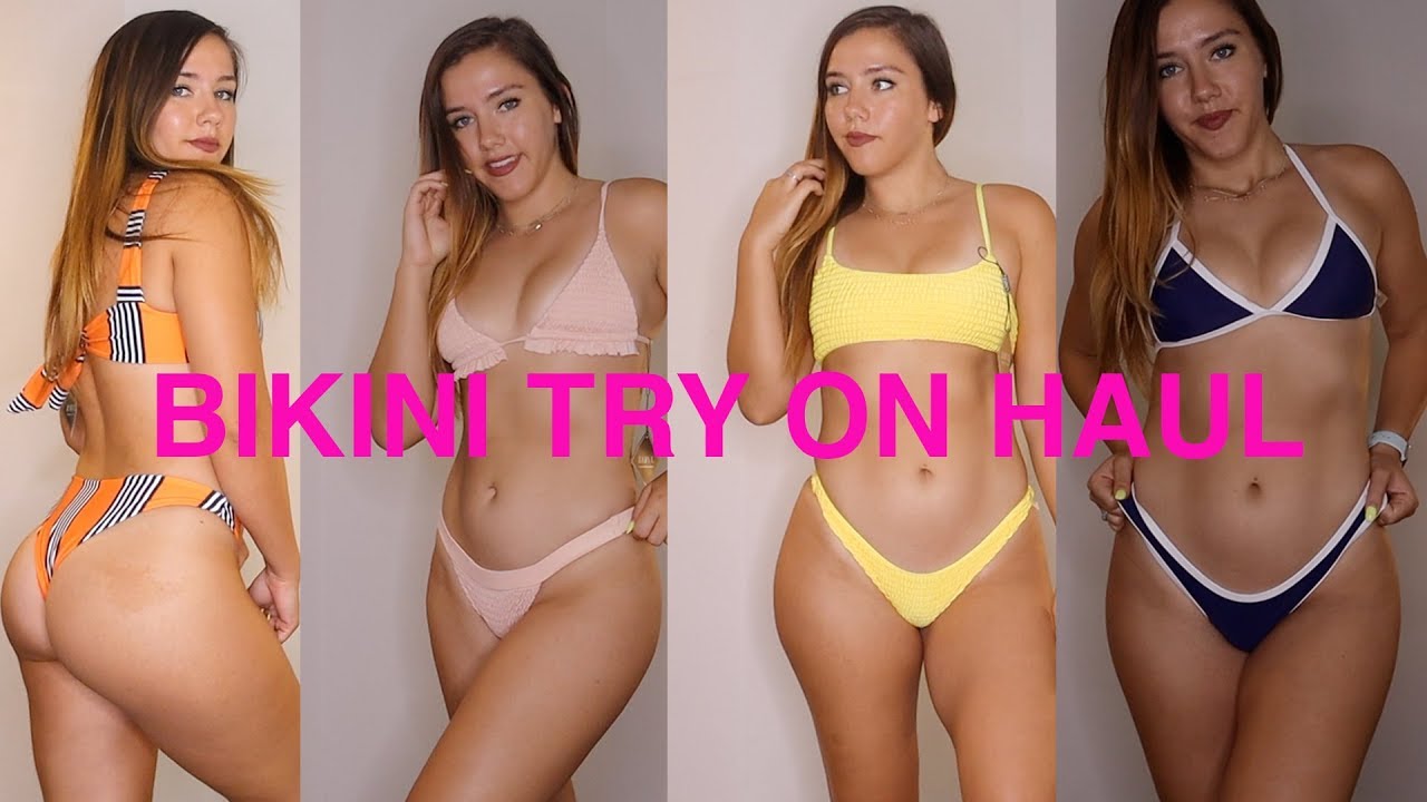 zaful bikini haul try on youtube