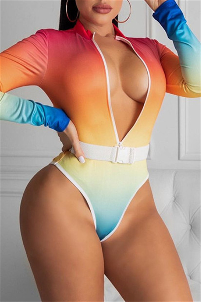 wholesale rainbow color fashion sexy print