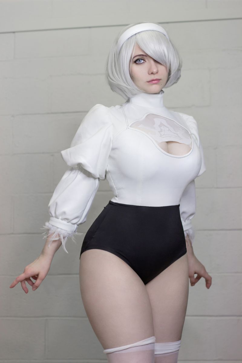 cosplay nier automata costume white dress