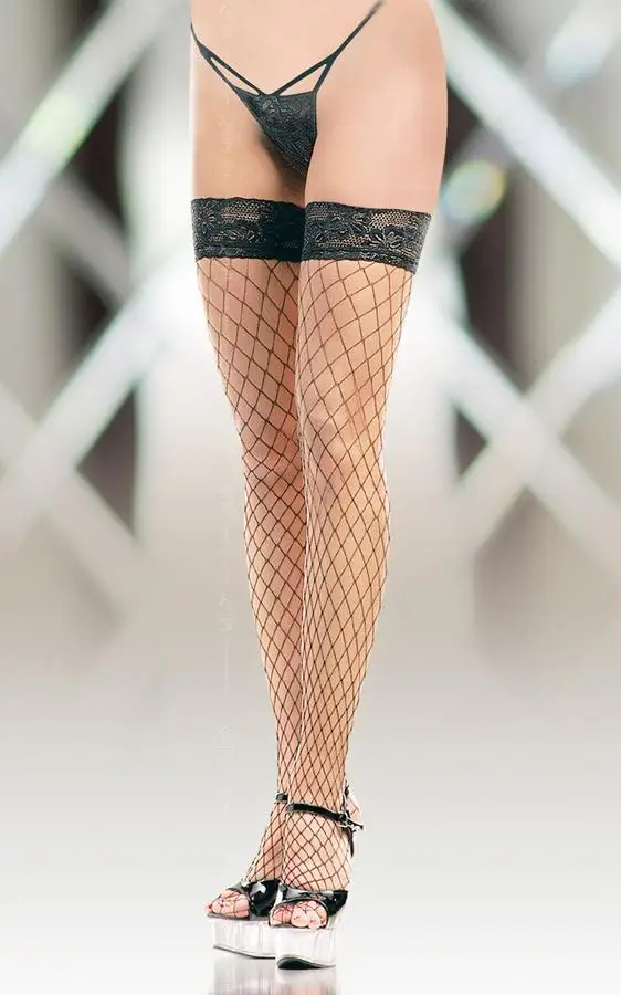 softline stockings black size kabaretki czarne