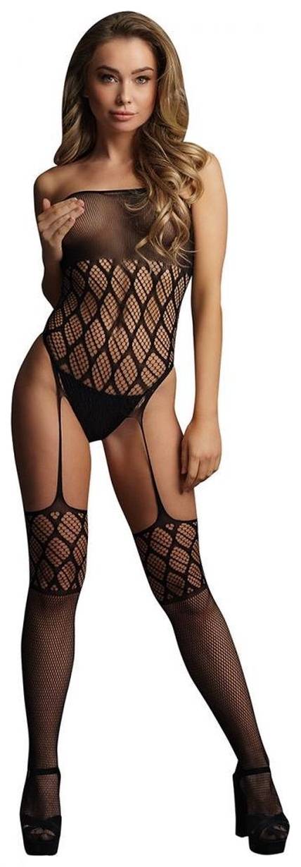 shots media strapless crotchless teddy with